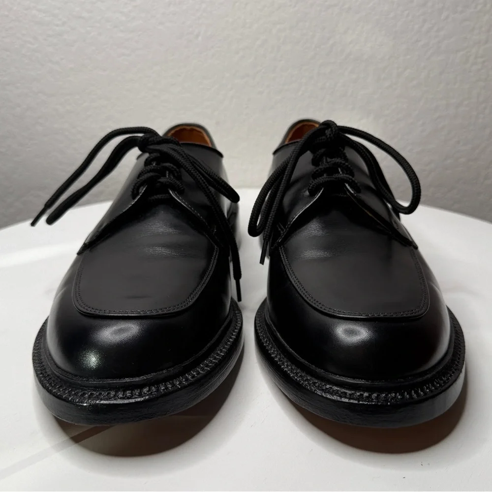 Allen Edmonds Brentwood Black Leather Oxford Moc Toe Dress Shoes Size 9
